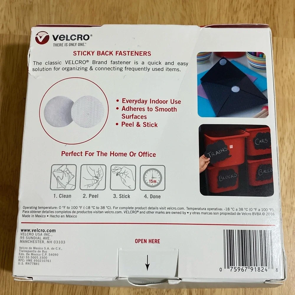 VELCRO Sticky Back General Purpose Stick-on 200 ea x 3/4